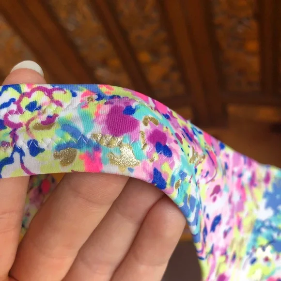 VS Ditsy Floral Print Bandeau Bikini Top - Picture 7 of 9